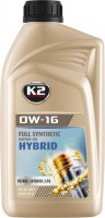 Фото - Моторне мастило K2 Motor Oil 0W-16 Hybrid 1 л