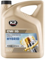 Моторне мастило K2 Motor Oil 0W-16 Hybrid 5 л