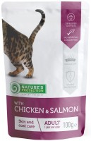 Фото - Корм для кішок Natures Protection Skin/Coat Care Pouch Chicken/Salmon 100 g 