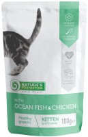 Karma dla kotów Natures Protection Kitten Pouch Ocean Fish/Chicken 100 g 