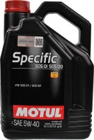 Фото - Моторне мастило Motul Specific 505.01-505.00 5W-40 5 л