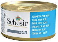 Фото - Корм для кішок Schesir Kitten Canned Tuna/Aloe in Jelly 85 g 