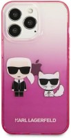 Etui Karl Lagerfeld Gradient Iconic Karl and Choupette for iPhone 13 Pro 