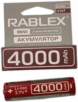 Фото - Акумулятор / батарейка Rablex 1x18650  4000 mAh Protect