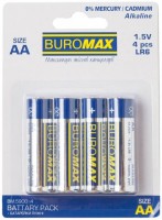 Zdjęcia - Bateria / akumulator Buromax Alkaline 4xAA 