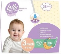 Фото - Підгузки Lolly Premium Soft Diapers 3 / 38 pcs 