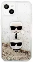 Фото - Чохол Karl Lagerfeld Liquid Glitter Karl & Choupette for iPhone 13 mini 