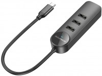 Фото - Кардридер / USB-хаб Borofone DH5 Erudite USB-C to USB3.0 + 3xUSB2.0 