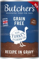 Karm dla psów Butchers Grain Free Canned Adult Turkey in Gravy 400 g 1 szt.