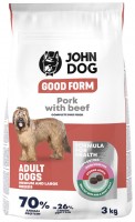 Karm dla psów John Dog Adult M/L Pork/Beef 3 kg