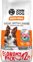 Karm dla psów John Dog Adult M/L Veal/Lamb 12 kg 