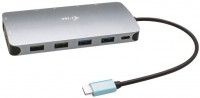 Czytnik kart pamięci / hub USB i-Tec USB-C Metal Nano 3x Display Docking Station + Power Delivery 100 W 