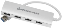 Кардридер / USB-хаб IOGEAR met(AL) USB 3.0 4-Port Hub 