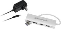 Кардридер / USB-хаб IOGEAR met(AL) P4P Hub 4-Port USB 3.0 