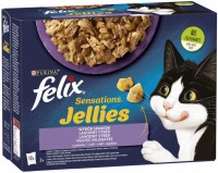 Karma dla kotów Felix Sensations Jellies Selection of Flavors in Jelly 12 pcs 