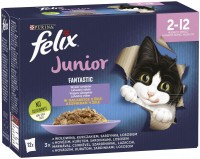 Karma dla kotów Felix Fantastic Junior Mix of Flavors 12 pcs 