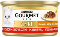 Корм для кішок Gourmet Gold Canned Sauce Delights Beef 85 g 
