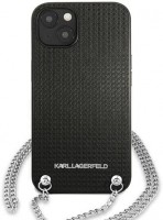 Фото - Чохол Karl Lagerfeld Leather Textured and Chain for iPhone 13 