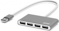 Кардридер / USB-хаб Port Designs USB-A Hub 4X USB-A 2.0 Ports 