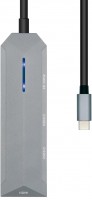 Кардридер / USB-хаб Aisens ASUC-4P002-GR 