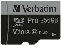 Zdjęcia - Karta pamięci Verbatim Pro U3 microSD 256 GB