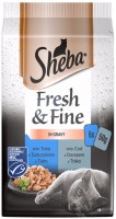 Фото - Корм для кішок Sheba Fresh/Fine Tuna/Cod in Gravy 6 pcs 