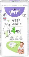 Pielucha Bella Baby Happy Soft & Delicate Maxi 4 / 62 pcs 