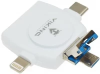 Czytnik kart pamięci / hub USB VIKING VR4V1W 
