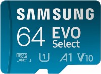 Zdjęcia - Karta pamięci Samsung EVO Select microSDXC + Adapter 64 GB