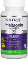 Zdjęcia - Aminokwasy Natrol Melatonin + 5-HTP 60 tab 