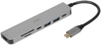 Кардридер / USB-хаб iBOX IUH3SL4K 