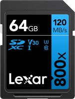 Карта пам'яті Lexar High-Performance 800x SD UHS-I Card BLUE Series 64 ГБ