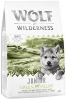 Karm dla psów Wolf of Wilderness Junior Green Fields 1 kg