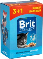 Zdjęcia - Karma dla kotów Brit Premium Pouches Kitten 4 pcs 