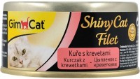 Фото - Корм для кішок Gimpet Adult Shiny Cat Filet Chicken/Shrimps 70 g 