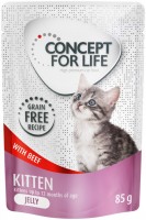Karma dla kotów Concept for Life Kitten Jelly Pouch Beef 12 pcs 