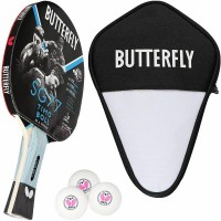 Фото - Ракетка для настільного тенісу Butterfly Timo Boll SG77 + Cover + R40+ balls 3 pcs 