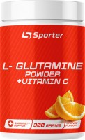 Фото - Амінокислоти Sporter L-Glutamine Powder + Vitamin C 300 g 