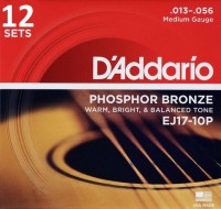 Zdjęcia - Struny DAddario Phosphor Bronze 13-56 (12-Pack) 