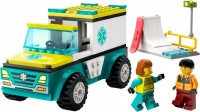 Фото - Конструктор Lego Emergency Ambulance and Snowboarder 60403 