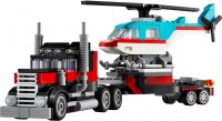 Zdjęcia - Klocki Lego Flatbed Truck with Helicopter 31146 