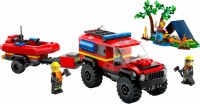 Zdjęcia - Klocki Lego 4x4 Fire Truck with Rescue Boat 60412 