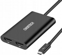 Кардридер / USB-хаб Choetech USB-C to 2xDisplayPort 