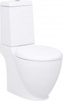 Miska i kompakt WC VidaXL Ceramic Toilet Bottom Water Flow 3059888 