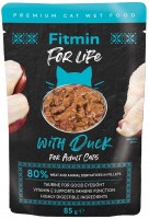 Zdjęcia - Karma dla kotów Fitmin For Life Adult Duck in Sauce 85 g 