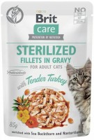 Karma dla kotów Brit Care Sterilized Fillets in Gravy Turkey 85 g 