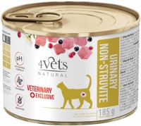 Фото - Корм для кішок 4Vets Natural Urinary No-Struvit Cat Canned 185 g 