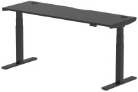 Zdjęcia - Biurko Dynamic Air Black Series Slimline with Cable Ports (1800 mm) 