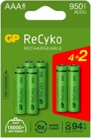 Фото - Акумулятор / батарейка GP Recyko  6xAAA 950 mAh