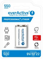 Фото - Акумулятор / батарейка everActive Professional Line 1xKrona 550 mAh USB Type-C 